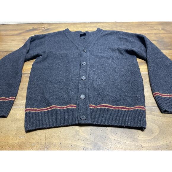 Universal Studios Harry Potter Authentic Gryffindor Wool Cardigan Sweater Size M - Picture 2 of 10